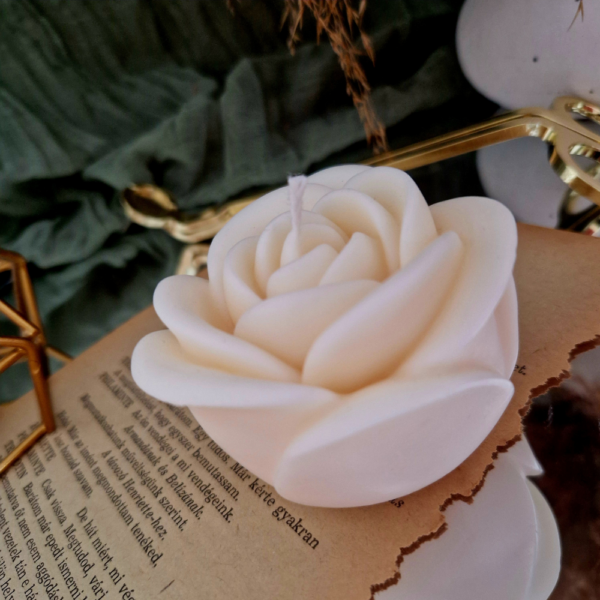 Rose dekor gyertya