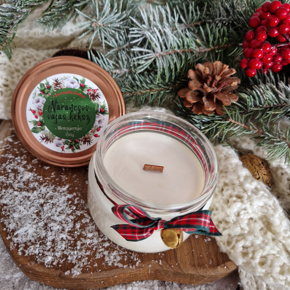 Illatgyertya narancsos-vajas keksz illattal - Image 2